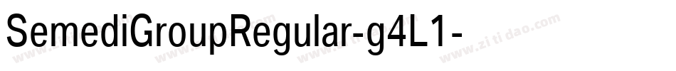 SemediGroupRegular-g4L1字体转换