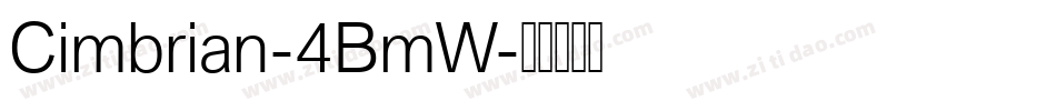 Cimbrian-4BmW字体转换