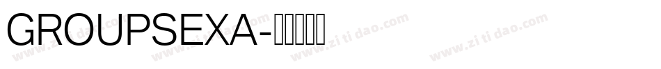 GROUPSEXA字体转换