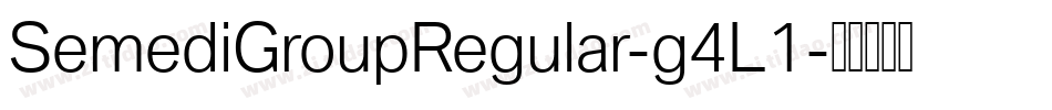 SemediGroupRegular-g4L1字体转换