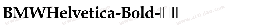 BMWHelvetica-Bold字体转换