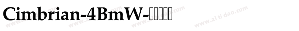 Cimbrian-4BmW字体转换