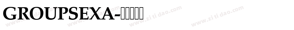 GROUPSEXA字体转换