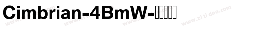 Cimbrian-4BmW字体转换