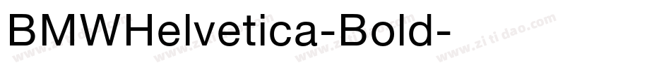 BMWHelvetica-Bold字体转换