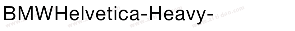 BMWHelvetica-Heavy字体转换