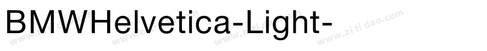BMWHelvetica-Light字体转换
