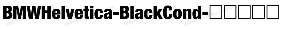 BMWHelvetica-BlackCond字体转换