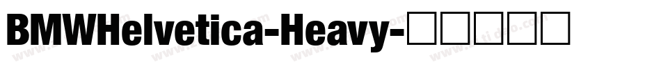 BMWHelvetica-Heavy字体转换