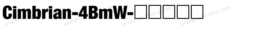 Cimbrian-4BmW字体转换