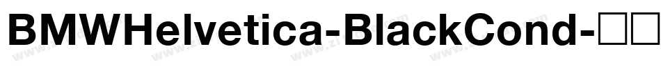 BMWHelvetica-BlackCond字体转换
