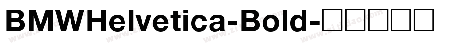 BMWHelvetica-Bold字体转换