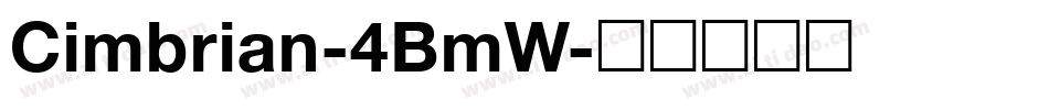 Cimbrian-4BmW字体转换