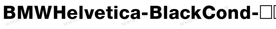BMWHelvetica-BlackCond字体转换