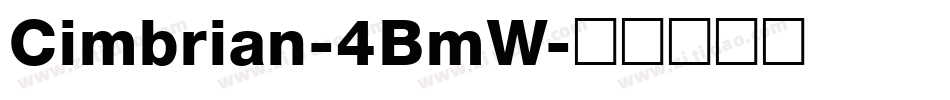 Cimbrian-4BmW字体转换