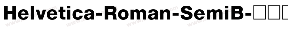 Helvetica-Roman-SemiB字体转换