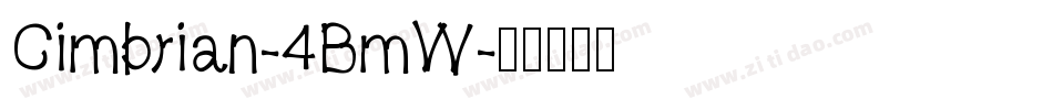Cimbrian-4BmW字体转换