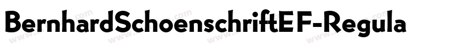 BernhardSchoenschriftEF-Regular字体转换