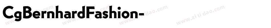 CgBernhardFashion字体转换