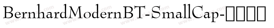 BernhardModernBT-SmallCap字体转换
