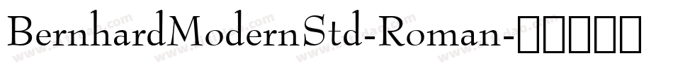 BernhardModernStd-Roman字体转换