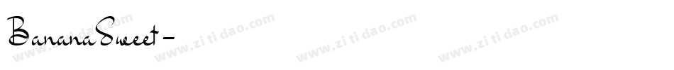BananaSweet字体转换