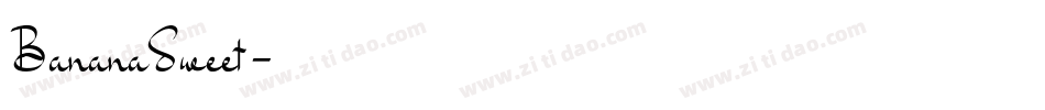 BananaSweet字体转换