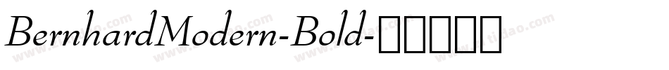 BernhardModern-Bold字体转换