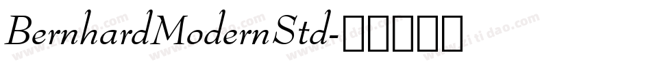 BernhardModernStd字体转换