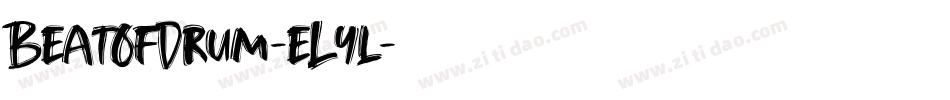 BeatOfDrum-eLyl字体转换