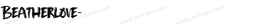 Beatherlove字体转换