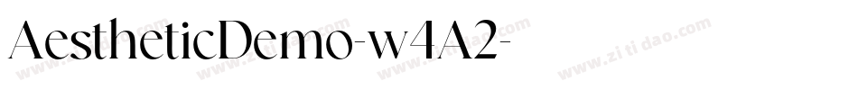 AestheticDemo-w4A2字体转换