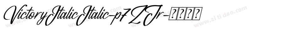 VictoryItalicItalic-p7ZJr字体转换 VictoryItalicItalic-p7ZJr字体转换