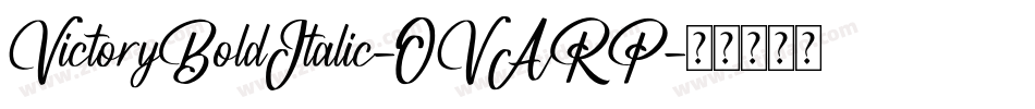 VictoryBoldItalic-OVARP字体转换
