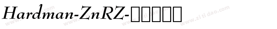 Hardman-ZnRZ字体转换