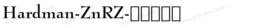 Hardman-ZnRZ字体转换