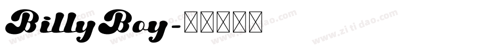 BillyBoy字体转换