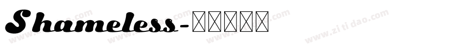 Shameless字体转换