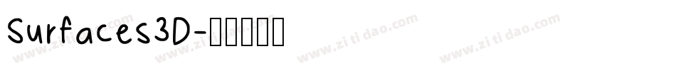 Surfaces3D字体转换