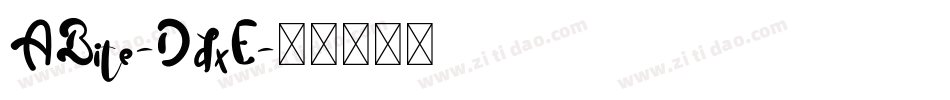 ABite-DdxE字体转换