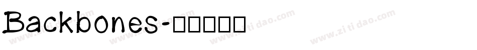 Backbones字体转换