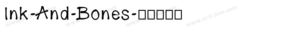 Ink-And-Bones字体转换