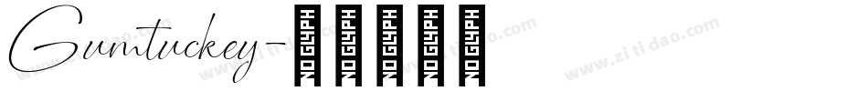Gumtuckey字体转换