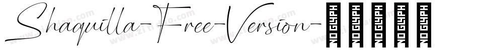 Shaquilla-Free-Version字体转换