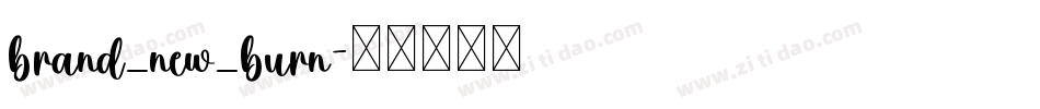 brand_new_burn字体转换