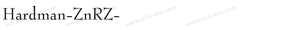Hardman-ZnRZ字体转换