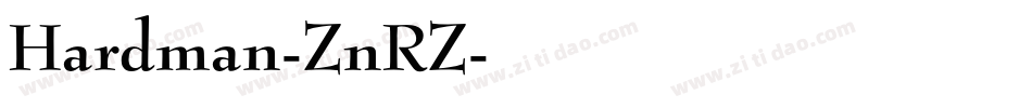 Hardman-ZnRZ字体转换