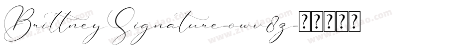 BrittneySignature-owv8z字体转换