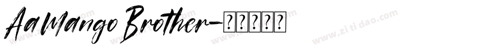 AaMangoBrother字体转换