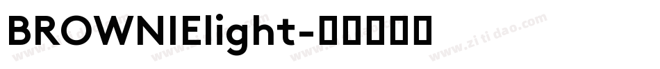 BROWNIElight字体转换